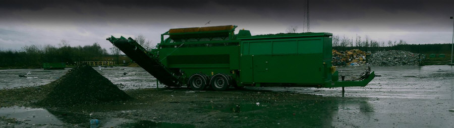 Atliekų mašinos, rūšiuojančios kompostavimo sietus, smulkintuvus, spaudžia separatorius 06